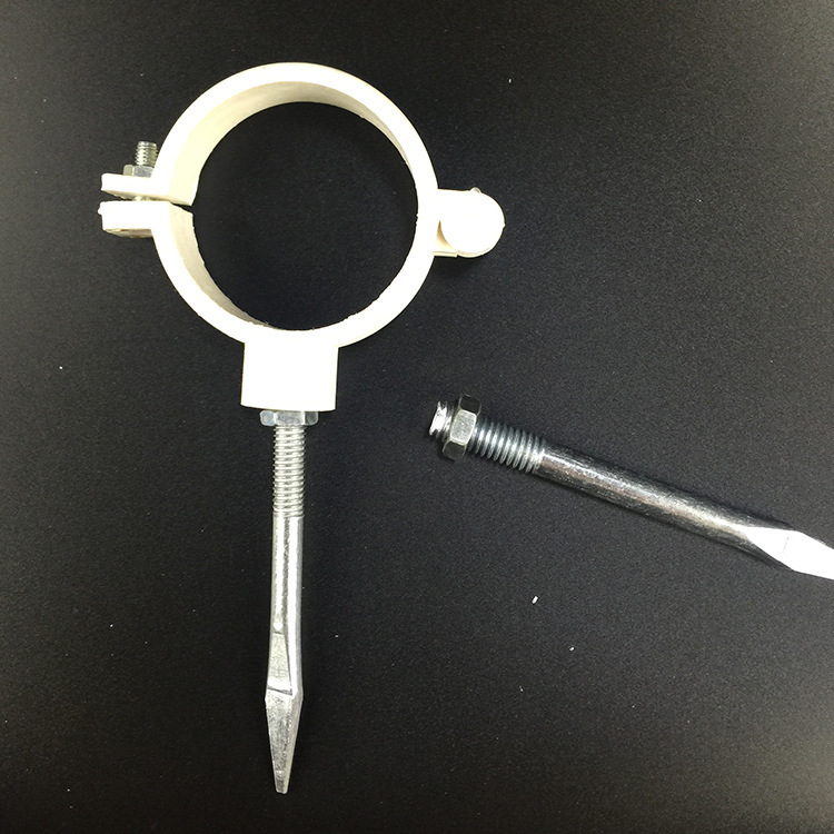 厂家批发 国标加厚pvc排水管卡 双用抱箍塑料吊卡 水管配件批发