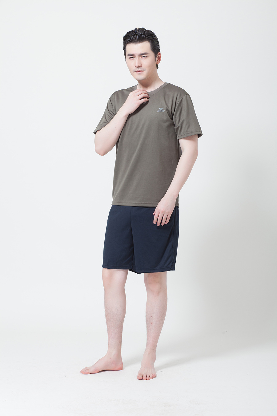 正品07体能服 户外夏季陆空训练服 作训服短袖速干男式t恤套装