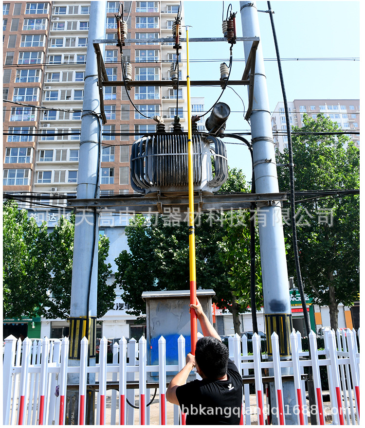 现货批发供应 便携式高压拉闸杆可调节电力绝缘伸缩式令克棒