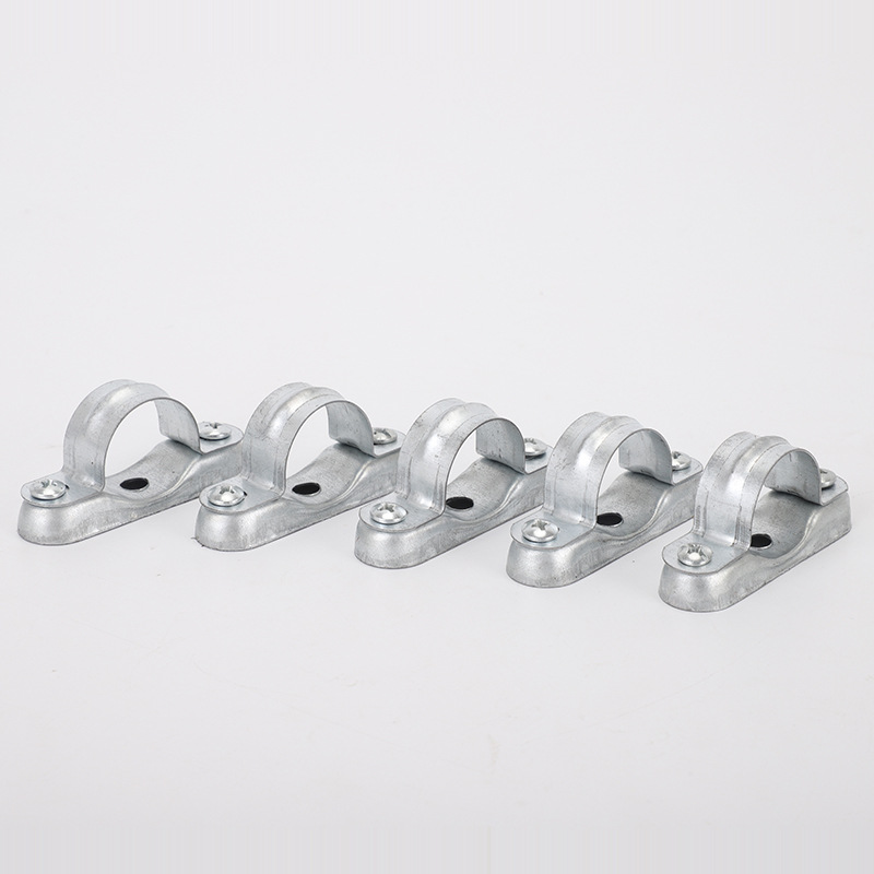 厂家直营金属镀白离墙码 元宝卡 镀锌铁质线管卡箍批发 规格齐全