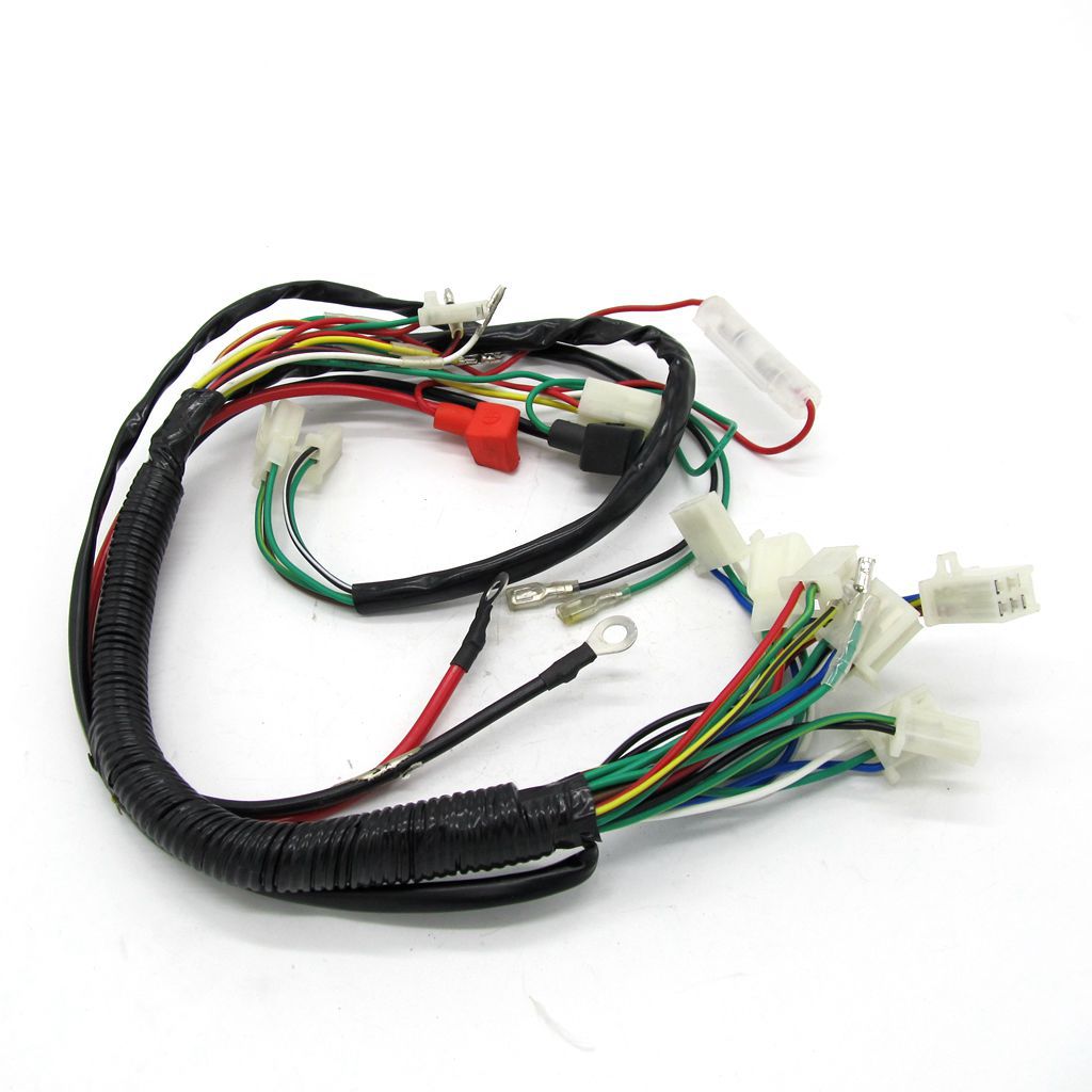 越野摩托车110-125cc小恐龙总线atv沙滩车全车线路总线束