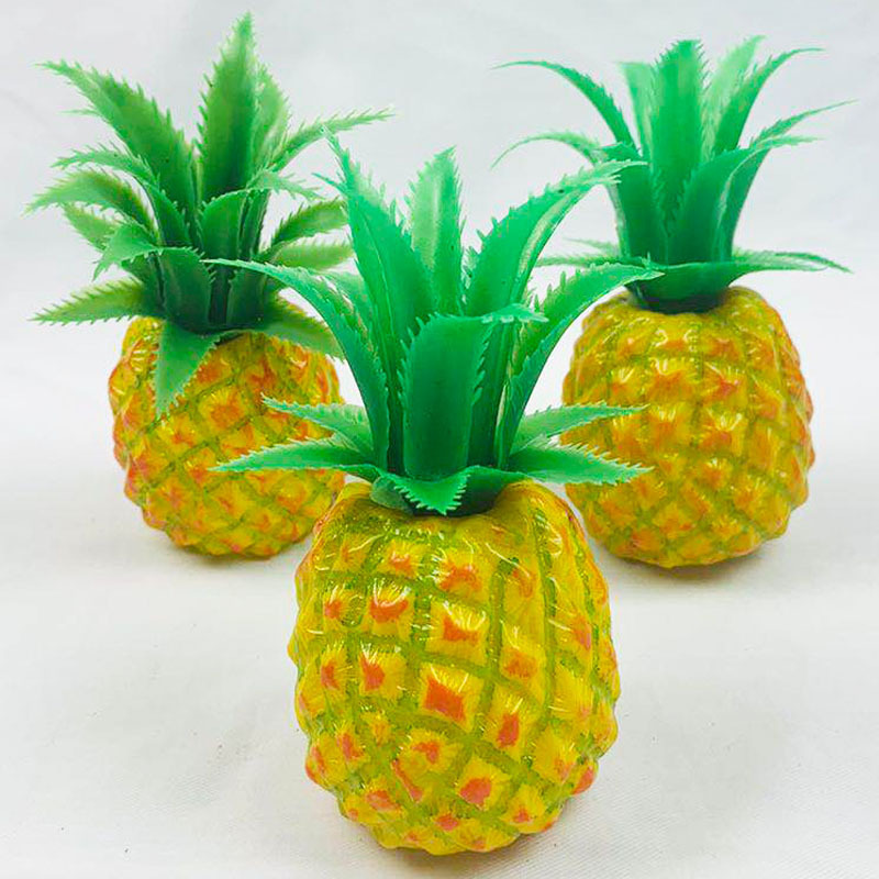 厂家直销仿真塑料菠萝模型 pvc凤梨橱窗橱柜展厅摆件 摄影道具