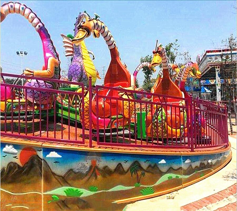 游乐园大型新款游乐设备 旋转恐龙  刺激好玩 儿童乐园 厂家直销
