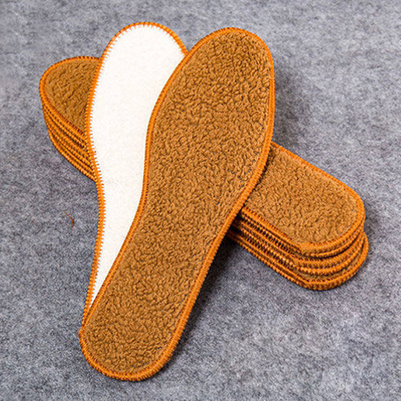 羊驼绒鞋垫秋冬季保暖棉绒皮毛一体羊毛加厚男女鞋垫吸汗透气防臭