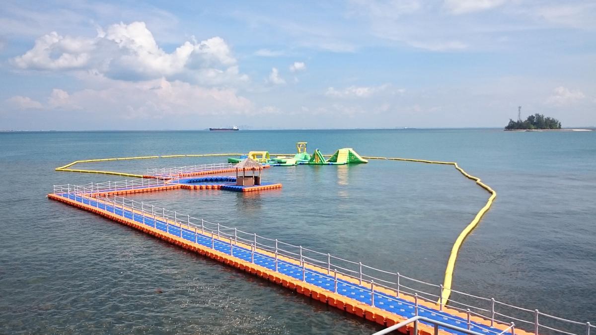 防腐抗浪海上浮桥,景区栈道,湿地公园连接桥,公园临时舞台搭建