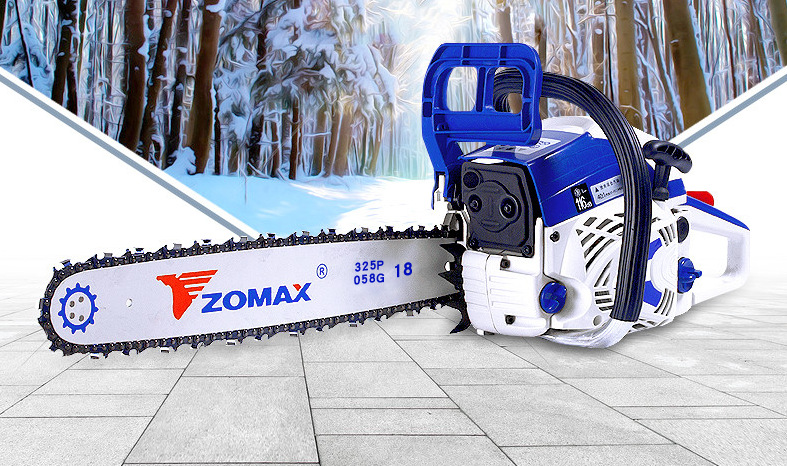 zomax中马zm4650汽油锯18寸砍树油锯 链条毛竹锯伐木锯家用轻便锯