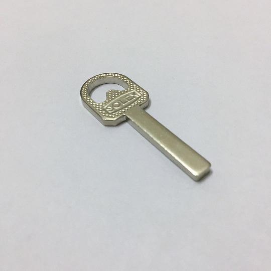 钢挂锁叶片钥匙胚 电莱福金刚锁匙模坯子 铜质电镀 四方直角齿