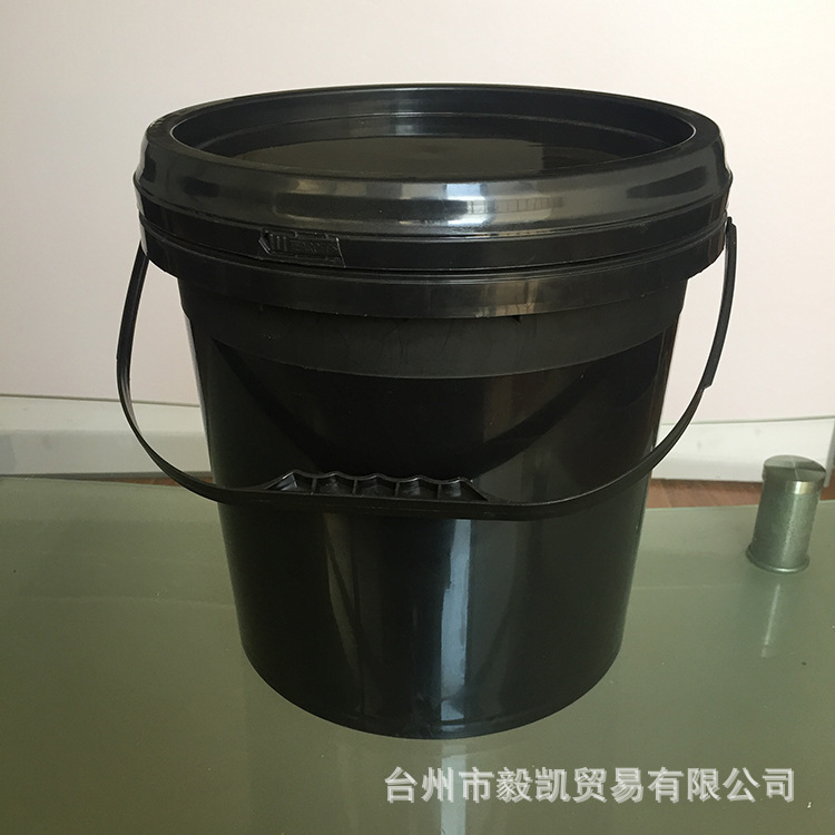 厂家10升公斤塑料桶黑色包装pp防冻液机油桶化工塑料桶涂料桶批发