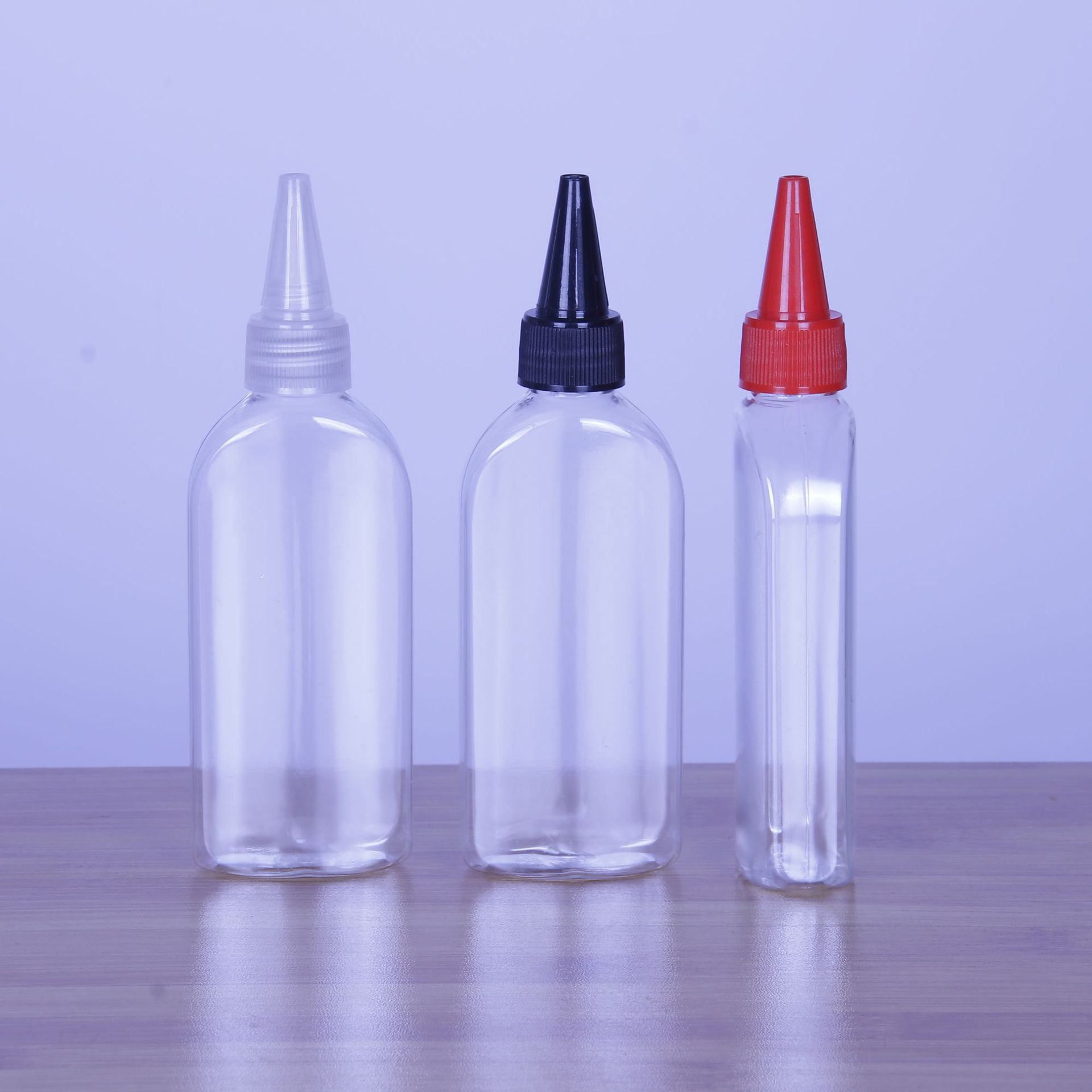 现货 扁80ml尖嘴瓶 彩绘颜料瓶 100ml胶水瓶 小口水剂瓶