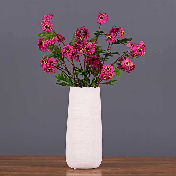 奥地利单支多头小太阳菊仿真花样板间装饰绢花文艺插花摆件假菊花