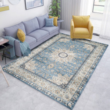 欧式波斯地毯沙发毯可水洗客厅卧室茶几地毯床边防滑地垫一件代发