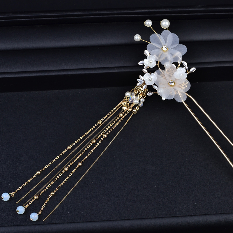 汉服头饰表演写真流苏发簪饰品古装表演配饰古风步摇簪子现货