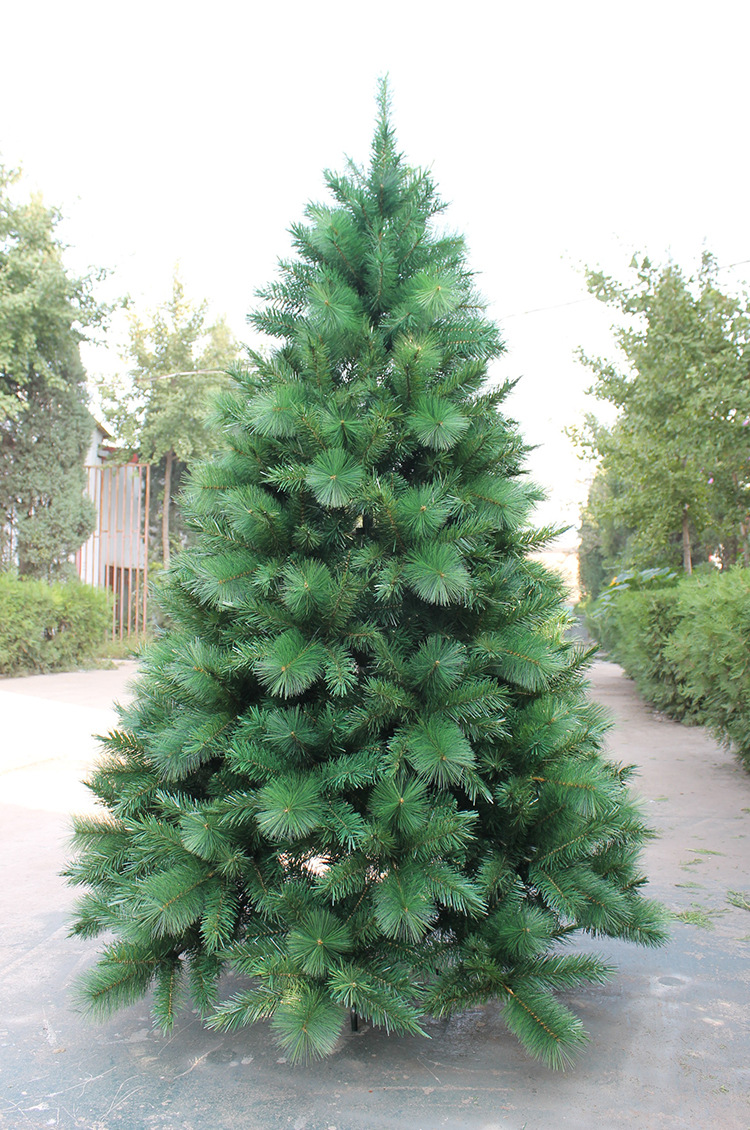 松针圣诞树加密圣诞裸树圣诞节日装饰圣诞树商场酒店会场装饰布置