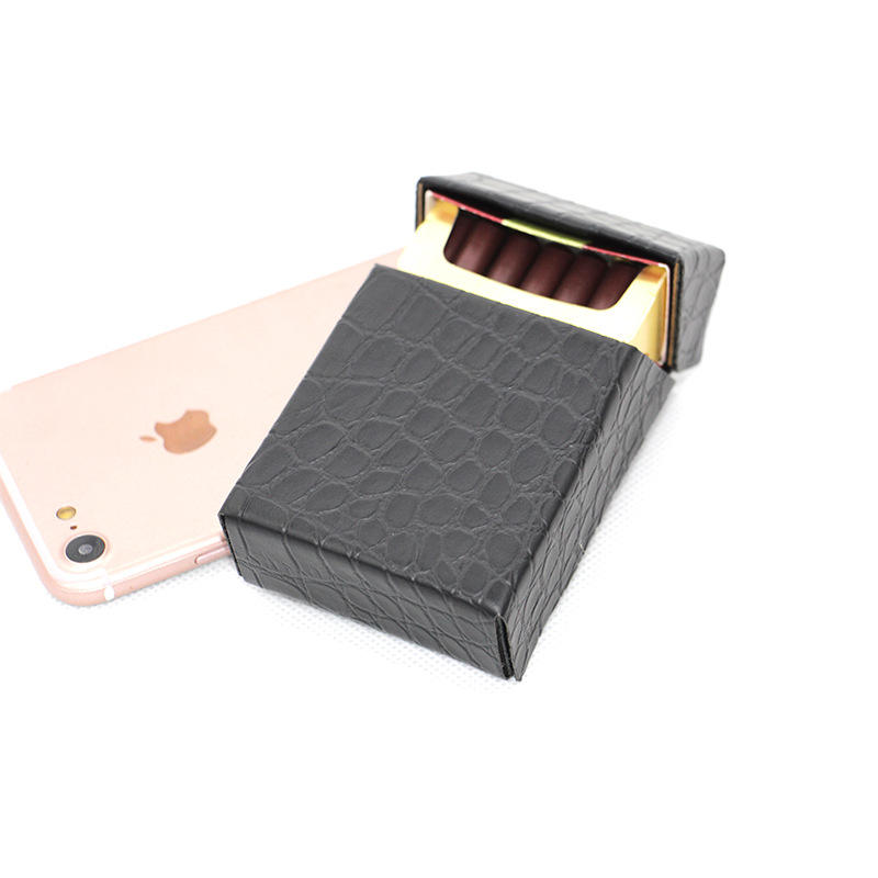 真皮烟盒套软盒子香菸烟壳创意20支装男女通用高档收纳现货批发