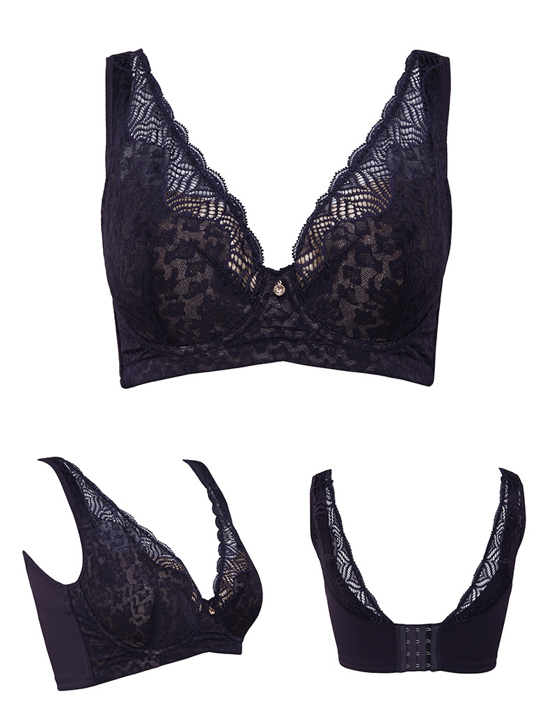 贝佳人正品全罩背心围内衣聚拢调整型收副乳性感上托大胸薄款文胸