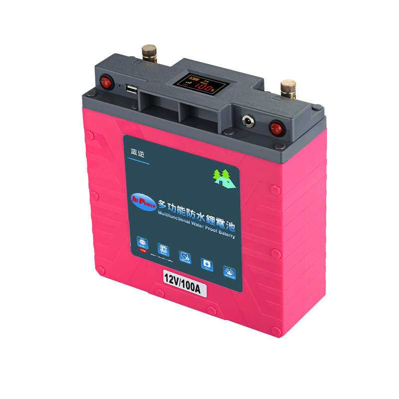 超轻锂电池12v伏大容60ah100ah大容量聚合物户外动力理离子蓄电瓶