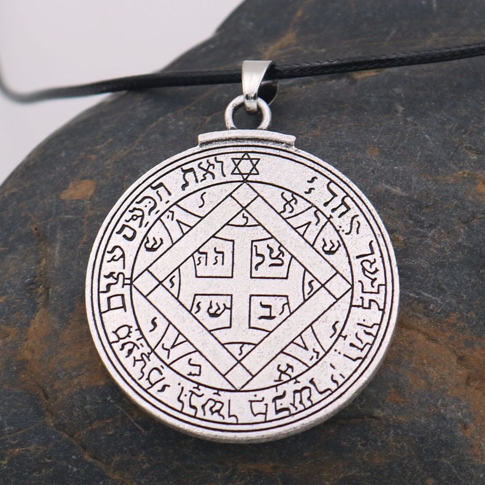 跨境爆款所罗门封印金星附身符项链欧美流行情侣吊坠批发厂家直销