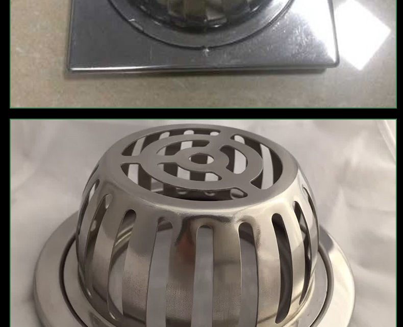 模方形不锈钢天台地漏 加厚不锈钢天台地漏 家用不锈钢天台地漏