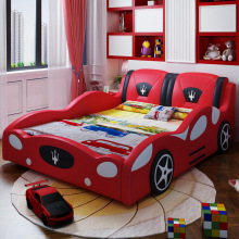 单人床实木男孩套房家具青少年创意小床1.5米女孩汽车床儿童床