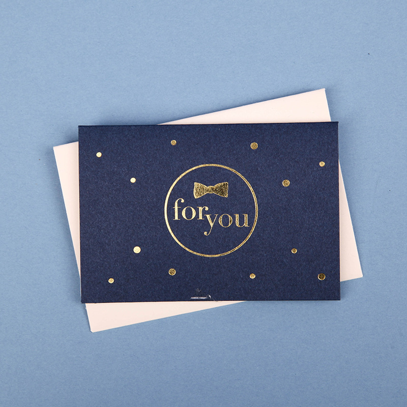 贵族蓝贺卡