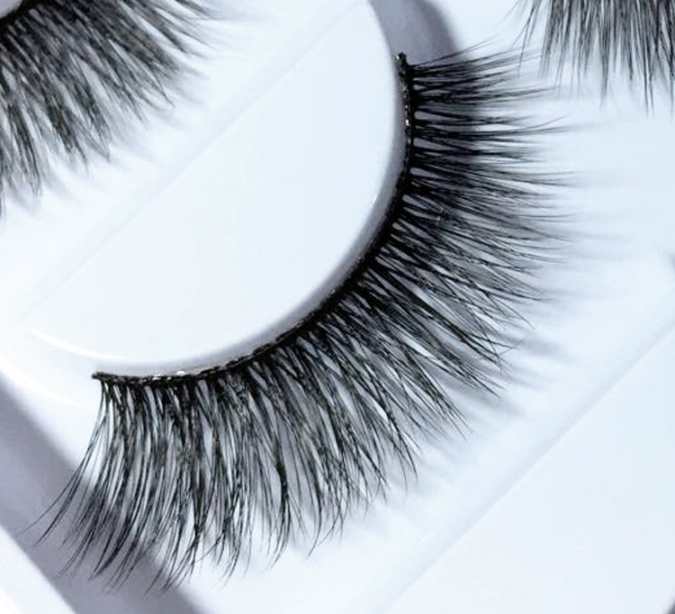 3d-6青岛平度厂家批发假睫毛自然眼尾加长款眼睫毛手工制作五对装