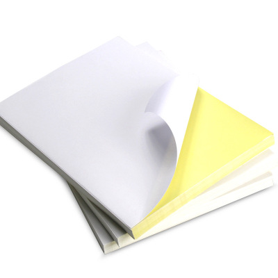 a4空白打印纸贴纸喷墨背胶不干胶激光亚/亮面3包装手写大标签纸分