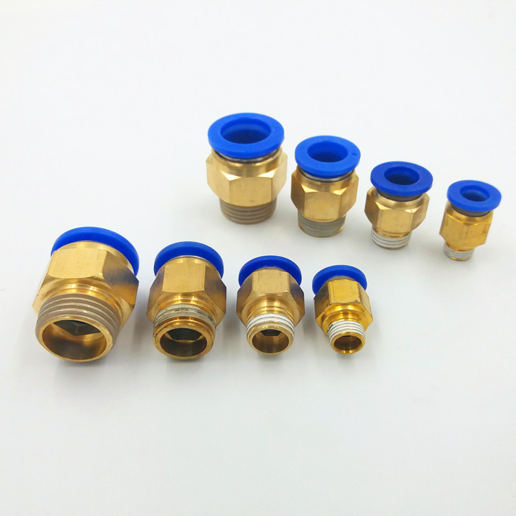 快速接头 pc风管接头 螺纹直通 风动接头 气动接咀 快速铜水咀