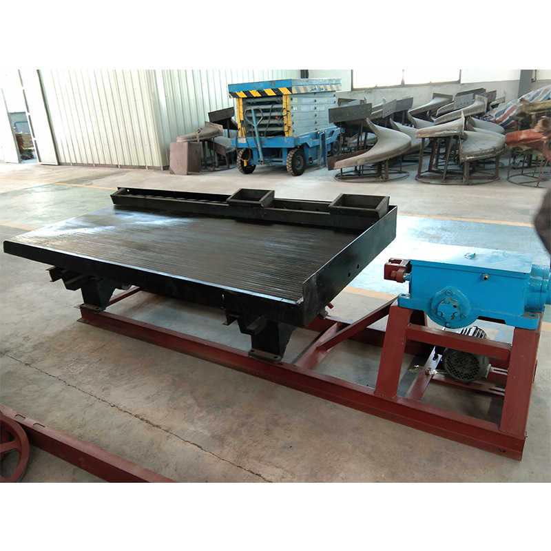 现货供应6s选矿玻璃钢摇床铜米机摇床1/2/3米小摇床图片选金摇床