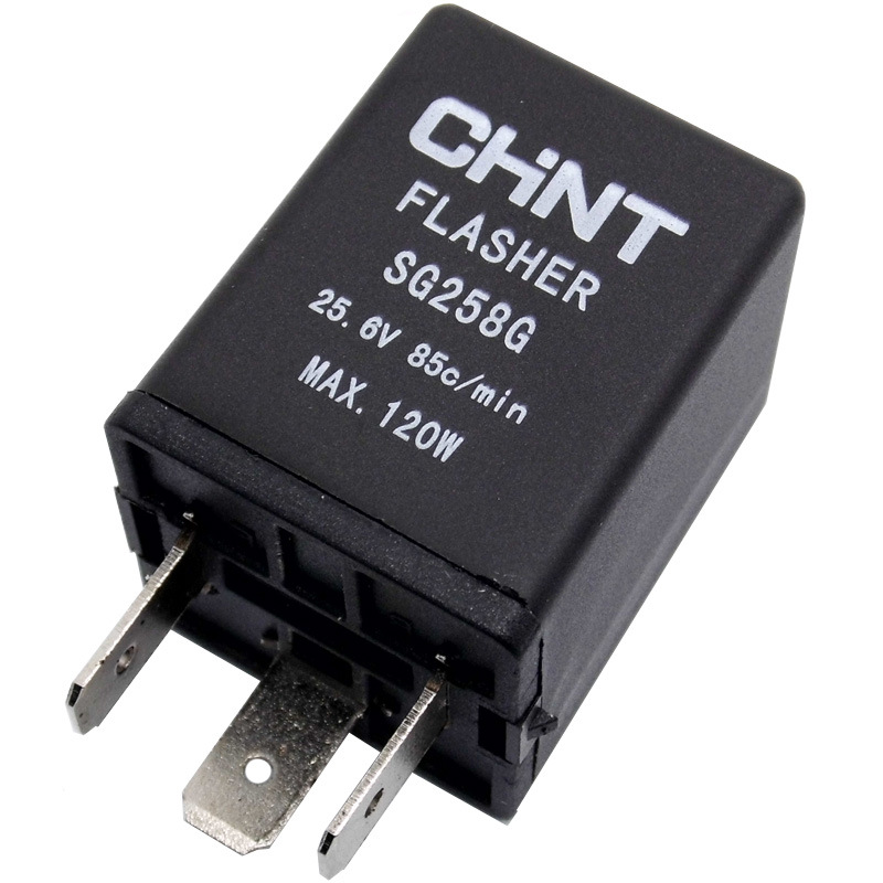 正泰 闪光器12v sg158g sg258g 24v闪光继电器电子转向灯120w
