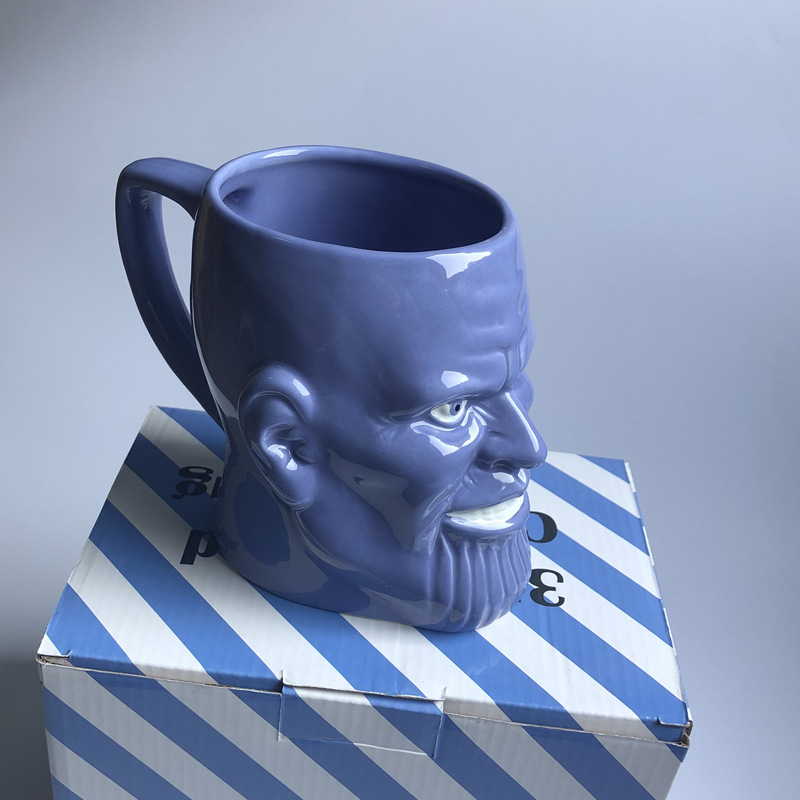 复仇者陶瓷马克杯 人脸陶瓷水杯大容量