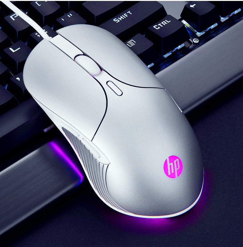 惠普m280有线鼠标游戏专用笔记本台式电脑用 电竞吃鸡游戏鼠标