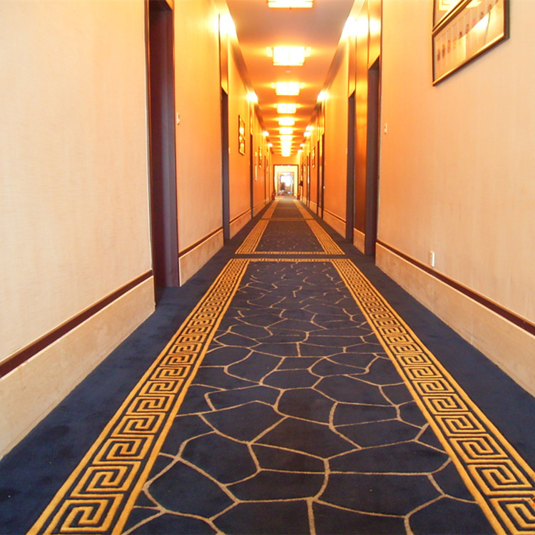工厂批发手工腈纶地毯五星酒店走廊过道地毯订制楼梯毯样板房块毯