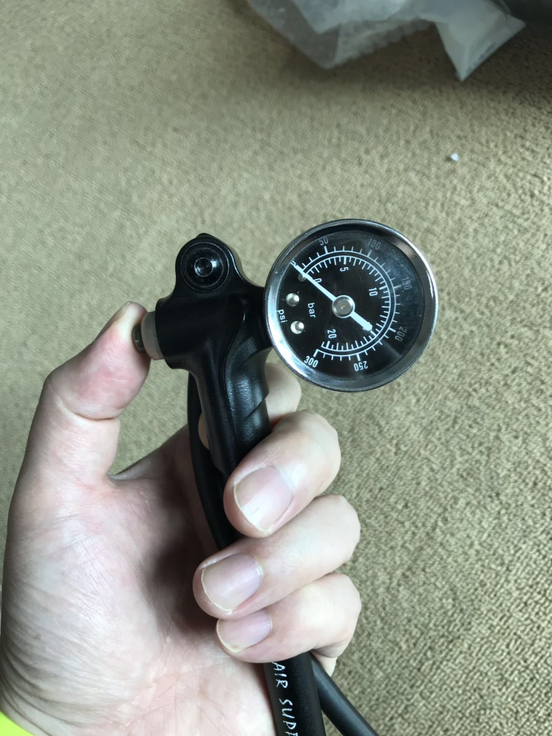 giyogs02dt加长嘴气叉打气筒避震自行车前叉打气筒后胆打气筒跨境