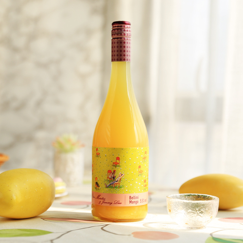 德国彼德美德贝利尼bellini几米芒果酒#高颜值女士低度果酒气泡酒