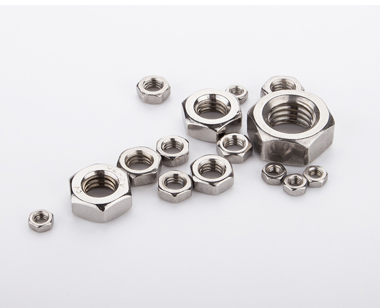 厂家直销不锈钢六角螺母 紧固件手拧螺丝帽 防松螺栓帽外六角螺母