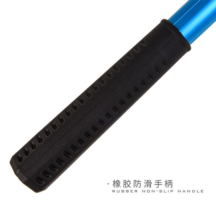 28109 LEO/ Leou [Blue Triangle Net 2 Sections Retractable] Telescopic Aluminum Alloy Flying Fishing Net pic 8