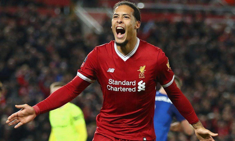 足球星利物浦4号范迪克virgil van dijk签名运动手环夜光硅胶腕