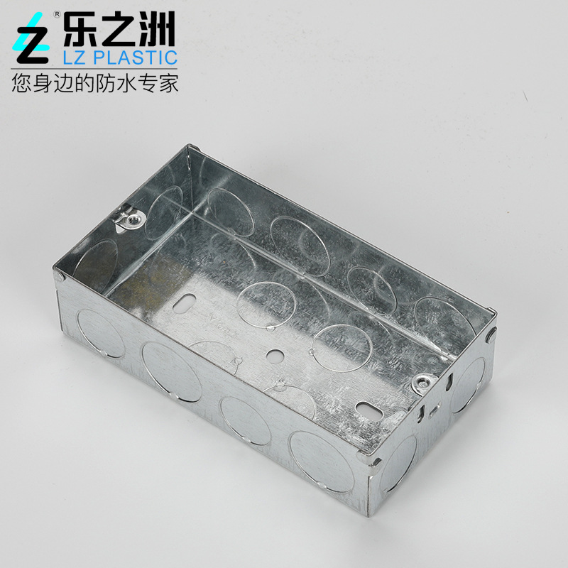 厂家直销146铁线盒电线管开关暗盒线管接线盒过路接线铁盒3*6