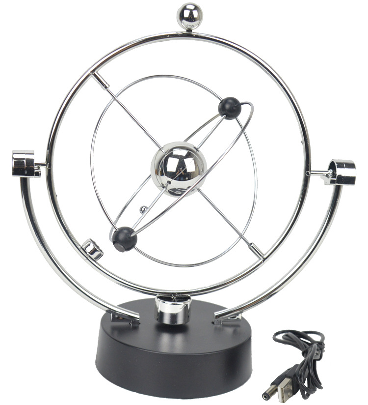 a603两用永动仪混沌摆旋转摇摆器磁悬浮天体轨道永动机办公桌装饰