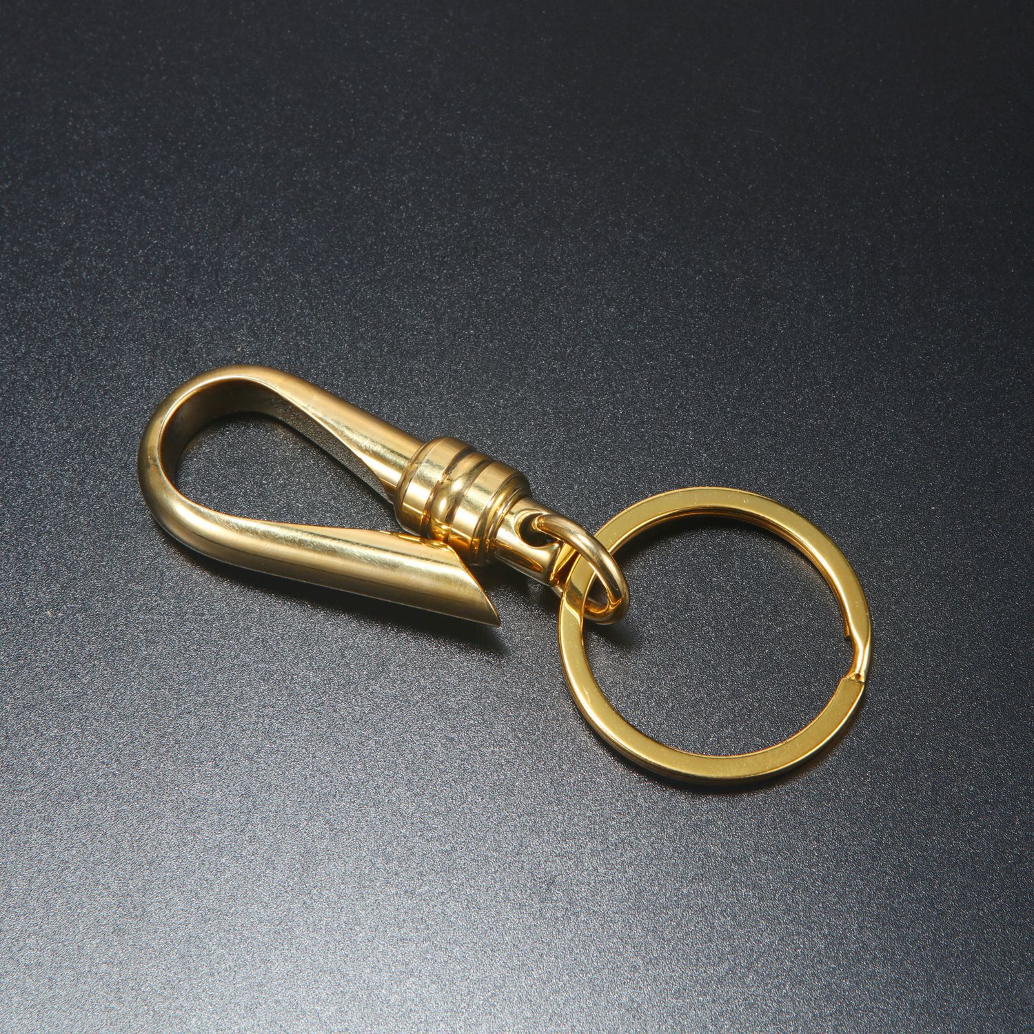 创意黄铜钥匙扣挂件男士腰挂汽车钥匙圈钥匙环个性简约礼品钥匙扣