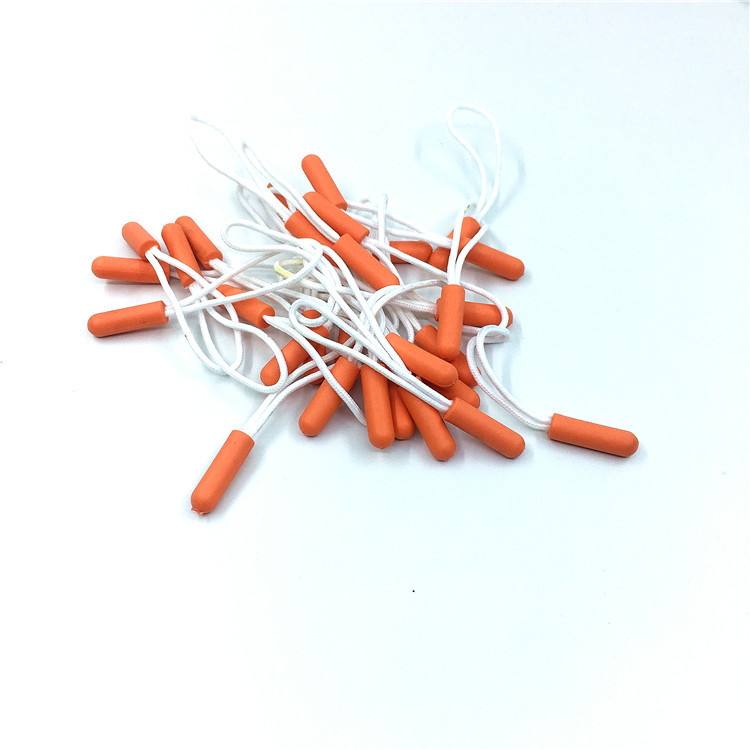 厂家新款圆弹头塑料拉尾绳彩色注塑拉链尾背包用塑胶拉尾拉链头