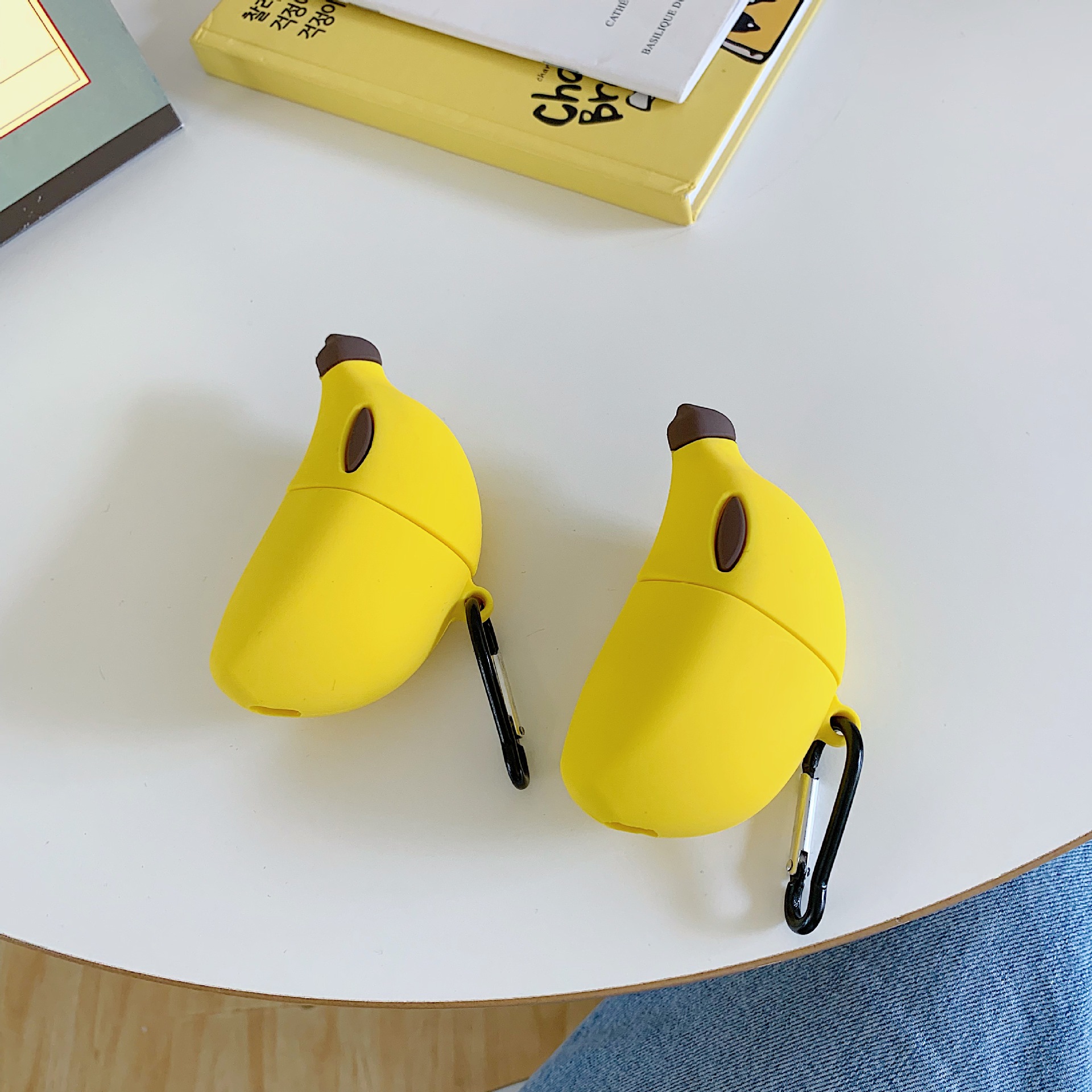 卡通立体香蕉AirPods保护套苹果1/2代耳机套可爱硅胶创意防适用