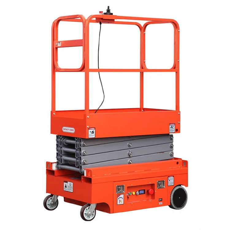 供应移动式小型电动升降机人推电机行走高空作业平台3米39米fsyj