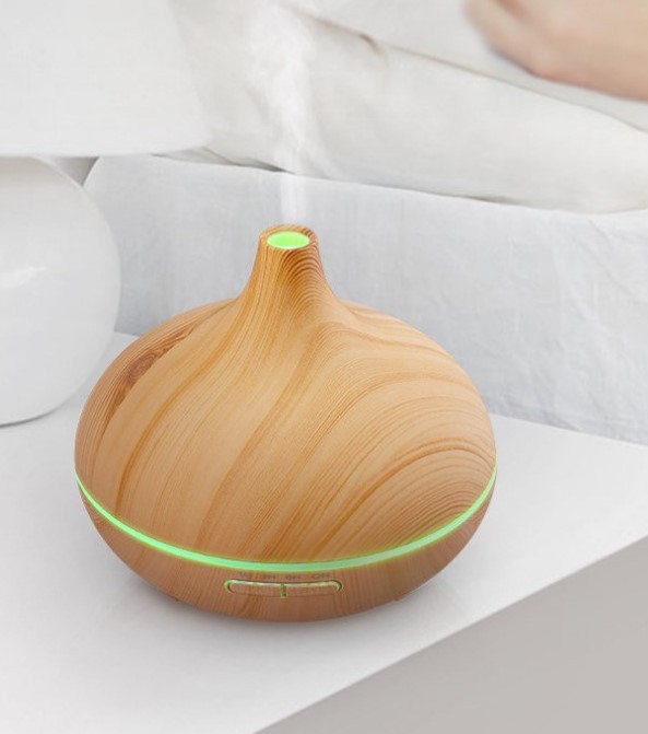 Ultrasonic 550 400 150ml Wood Grain Colorful Humidifier Home Office Bedroom Essential Oil Aroma Diffuser