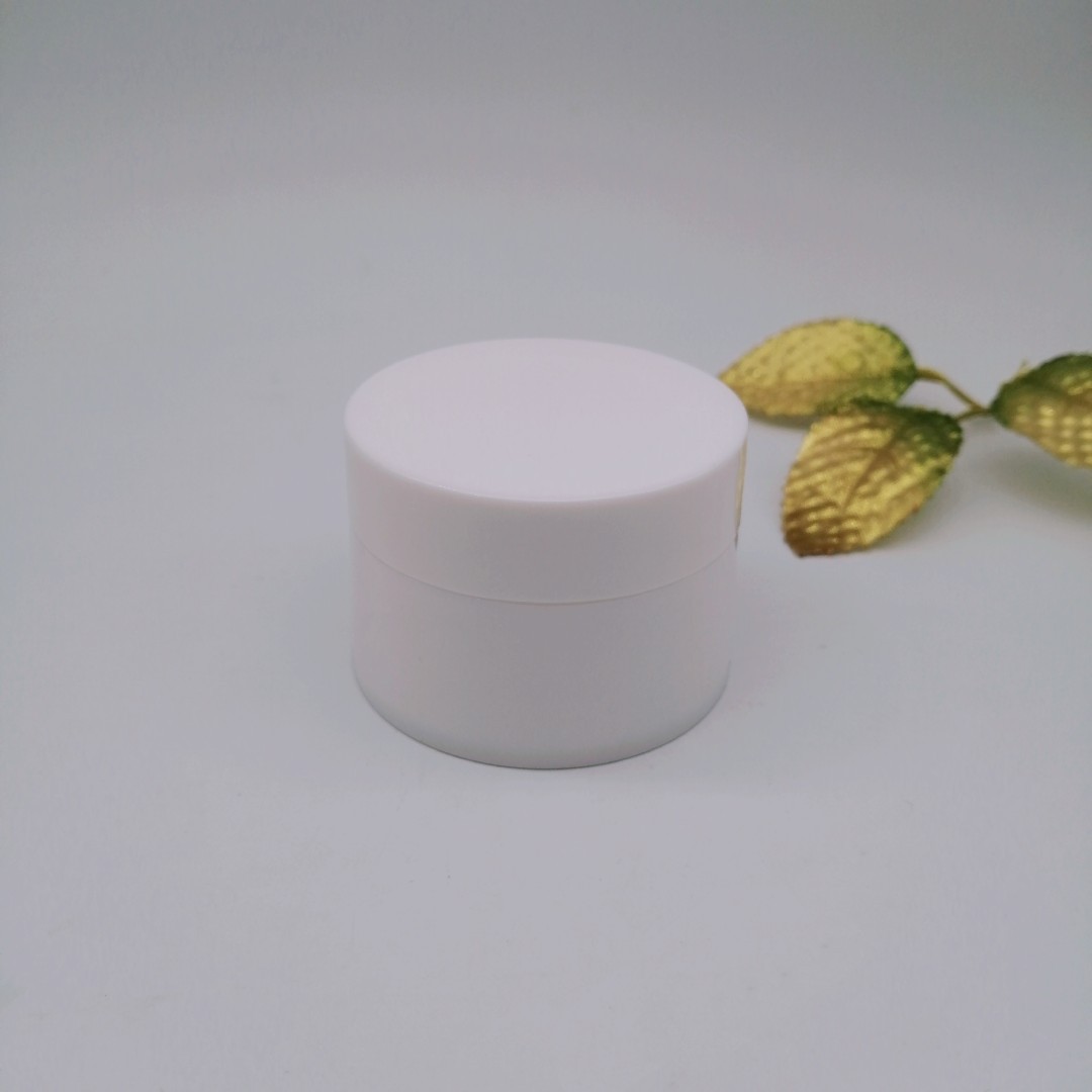 pp材质广口瓶面霜盒化妆品包装盒亮白色现货