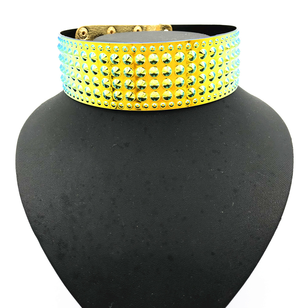 非洲风情项圈铆钉颈圈项链女wish跨境饰品 choker necklace