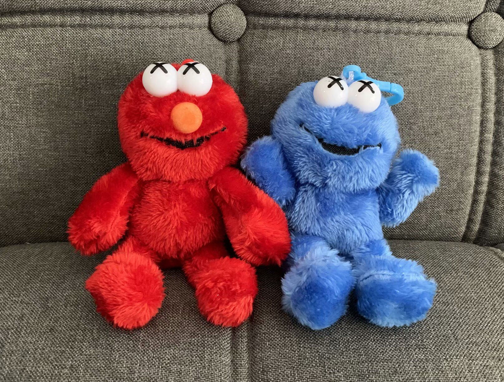 厂家直销艾魔挂件芝麻街挂件饼干怪毛绒玩具书包挂件挂饰4寸