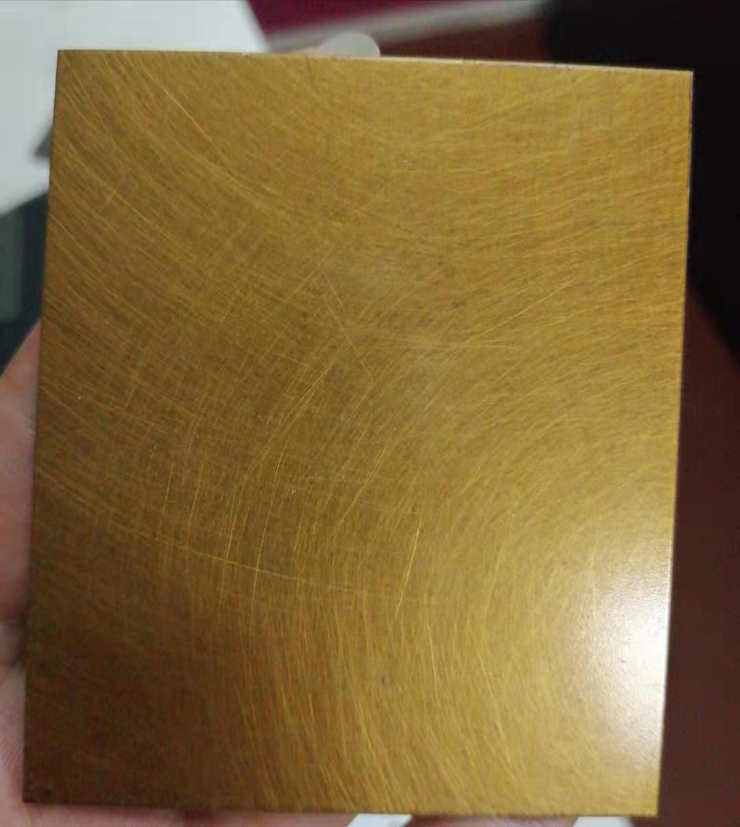 不锈钢201304手工乱纹古铜板8k镜面和纹黄钛金拉丝仿铜板红古铜