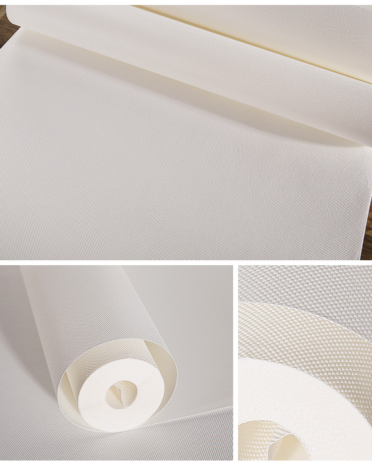 纯白色加厚无纺布墙纸 现代简约满贴素色工程壁纸酒店办公室5091x