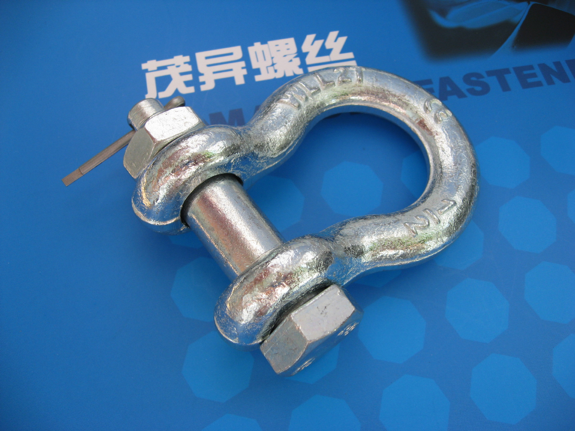 c型弓形带螺母开口安全销合金钢卸扣 cb3061-1987-阿里巴巴